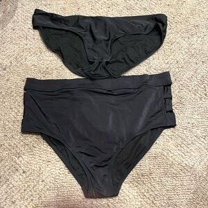 Black Bathing suit bottoms size 1X
